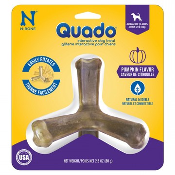 Quado Q樂多 中型趣味互動潔牙骨  1個  南瓜風味  80g