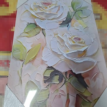 綻放玫瑰無框掛畫(福利品)