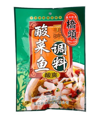 橋頭酸菜魚調料318g家用老壇酸菜美味酸菜魚調料 酸爽（不含魚)