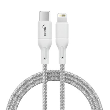 hang r18 20w高密編織 type-c to lightning pd快充充電線1米-2入