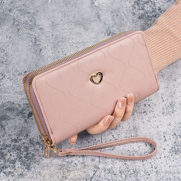 Bag House👜 新款錢包女士長款雙層拉鏈錢夾輕奢日韓時尚大容量零錢包手提小包