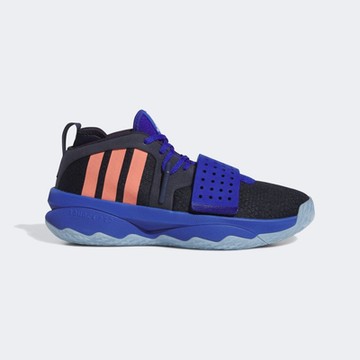 adidas 籃球鞋 男鞋 運動鞋 包覆 緩震 三葉草 DAME 8 EXTPLY 黑藍 IG8085