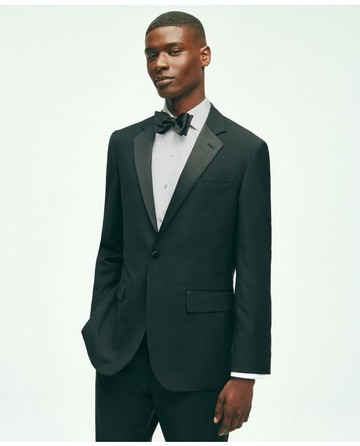 Brooks Brothers Men's Slim Fit Wool 1818 Tuxedo | Black | Size 42 Short
