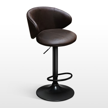 【C'est Chic】Barton巴頓吧台椅(皮質)-深咖啡