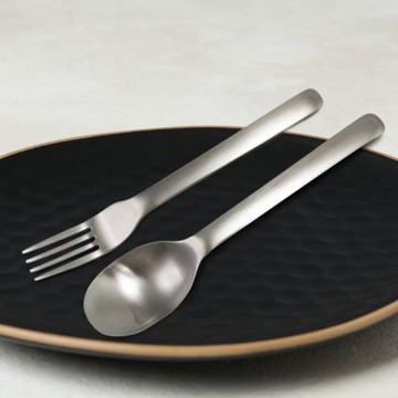 304不鏽鋼寬柄叉匙2件組x6組