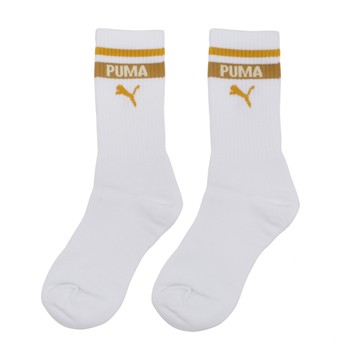 PUMA 襪子 FASHION 白卡其 條紋 重磅 長襪 男女 BB144402