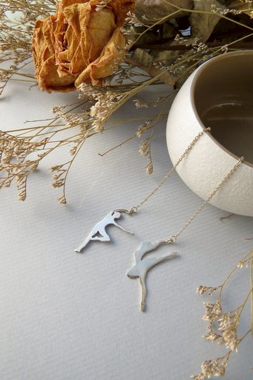 小清新系列 / 雙人舞耳環2 / 925銀