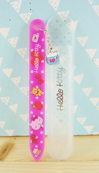 【震撼精品百貨】Hello Kitty 凱蒂貓~KITTY指甲銼刀-粉心