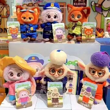 🌟台灣出貨🌟瘋狂動物城系列動物方程式盲盒尼克朱迪搪胶公仔毛绒玩具 包包掛飾 新年禮物 生日禮物 情人節禮