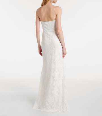 Self-Portrait Strappy floral lace gown