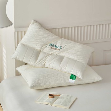 『百貨屋二號』舒適睡眠乳膠枕3D人體工學分區設計乳膠片填充全棉刺繡成人枕芯