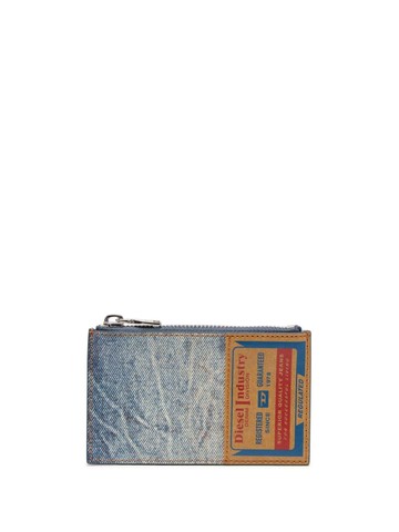 Diesel - Jackron Coin M leather cardholder - men - Calf Leather - One Size - Blue