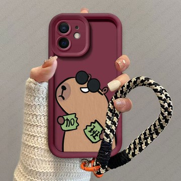 卡皮巴拉不加班 防摔殼 iPhone 14 13 PRO 12 11 XS MAX X 8 7 6 i8 i7 手機殼