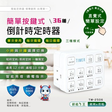 按鍵式簡單倒計時定時器(分鐘+小時) TM-2506