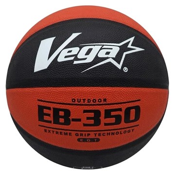 台灣 Vega EB350 系列7號橡膠籃球 黑色/紅色  1顆  7號  OBR-754BKR