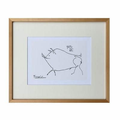 アーティストフレーム Pablo Picasso Le petit cochon パブロピカソ ル プティコション こぶた アートポスター