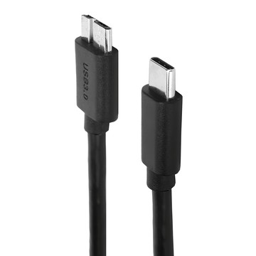 UniSync Type-C 轉 Micro B 公 USB3.0 外接硬碟高速傳輸線 1M  1條