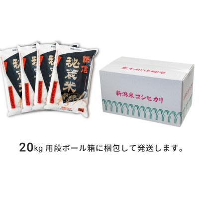 ふるさと納税 上越市 謙信秘蔵米20kg(精米)全6回