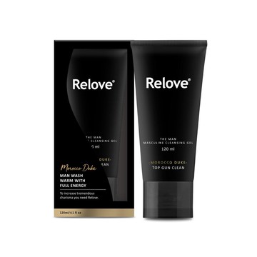 台灣 RELOVE 男性專用私密潔淨凝露 – 摩洛哥公爵(溫感) 120ml