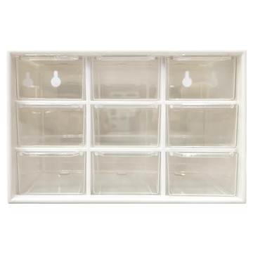 KM 九宮格桌面收納盒  18x10x12cm  顏色隨機
