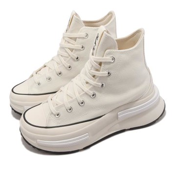 Converse 休閒鞋 Run Star Legacy CX 男鞋 女鞋 米白 奶油白 高筒 帆布 厚底 增高 A00868C