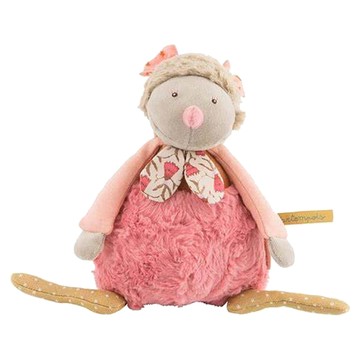 Moulin Roty Tartempois 音樂安撫娃娃  粉紅小雞  1個  30 x 7 x 7cm