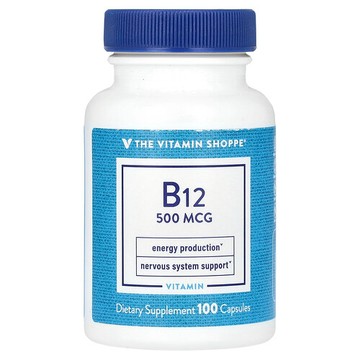 The Vitamin Shoppe, B12，500 微克，100 粒膠囊