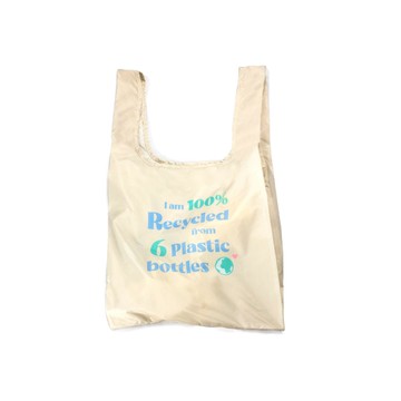 英國Kind Bag-環保收納購物袋-中-永續宣言(白)