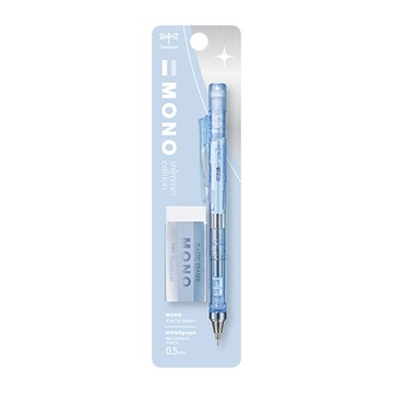蜻蜓牌TOMBOW MONO graph自動鉛筆組/PPA-409L/藍/0.5mm/自動鉛筆+橡皮擦