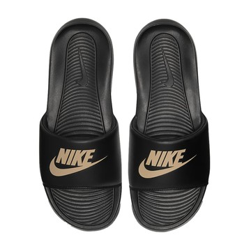 Nike 拖鞋 Victori One 男女款 運動拖鞋 休閒拖鞋 輕量拖鞋 舒適 輕量 黑金 CN9675-006