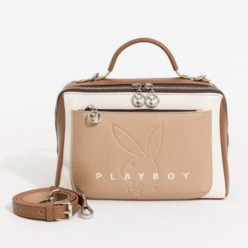 PLAYBOY - 手提包附背帶  Limelight系列 - 咖啡色