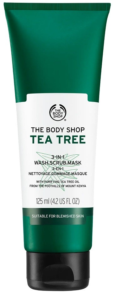 The Body Shop 美体小铺 茶树3合1洁净磨砂面膜 125ml