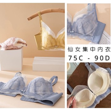 好說say yes. 免運台灣現貨秒出開發票 仙女睫毛蕾絲集中內衣無鋼圈內衣集中內衣爆乳內衣收副乳內衣薄罩杯性感內衣蕾絲