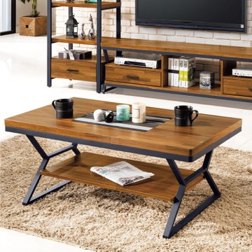 AS DESIGN雅司家具-薩克森工業風大茶几-108x60x48cm