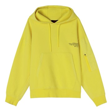 Air Jordan 23 Engineered Casual Sports Hooded Knitted Printed Sweater For Men Yellow