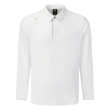 DESCENTE GOLF 迪桑特 SIGNATURE JACQUARD Y-COLLARED LONG-SLEEVED T-SHIRT 男士 翻領長袖上衣