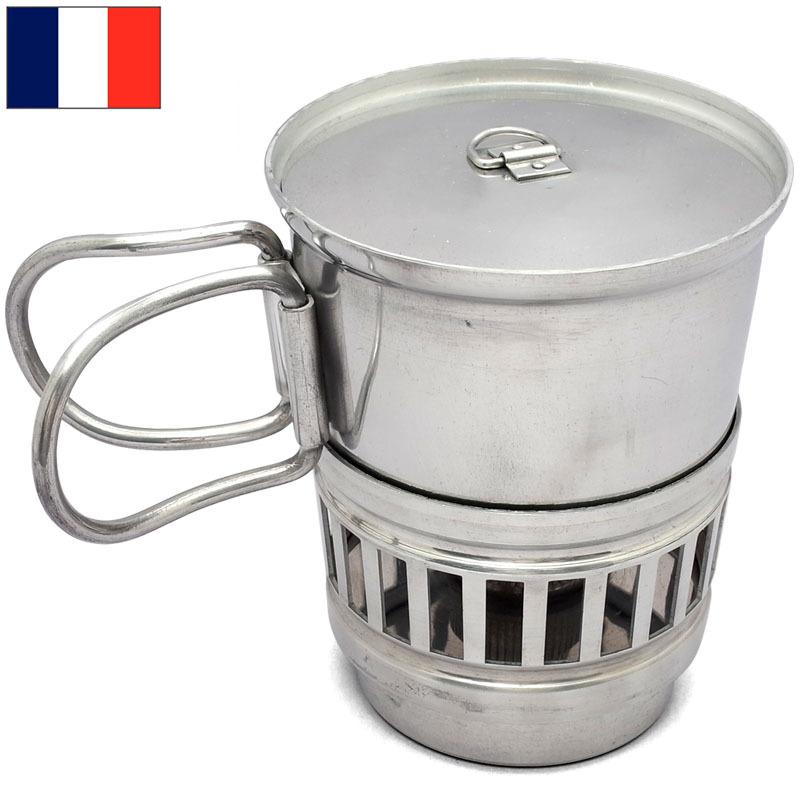 フランス軍 アルコールストーブ クッカーセット デッドストック