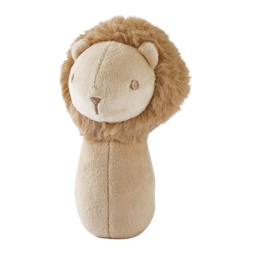 mugu 沐咕寶貝 小夥伴安撫手搖鈴 適用年齡：6個月以上  Brown  1個  12.5 x 6 x 6.5cm