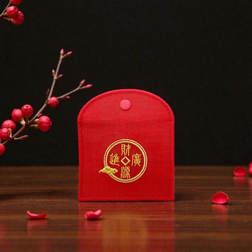 【刺繡紅包袋】財源廣進・招財小紅包袋