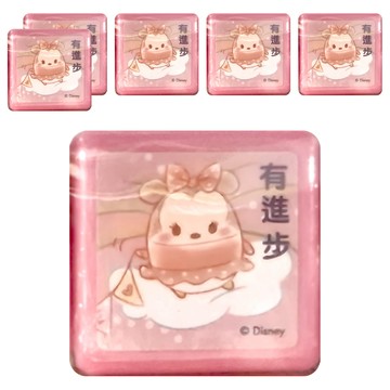 Disney 迪士尼 Ufufy 方形連續印章 UFST30-2 有進步雲朵 6個  1組