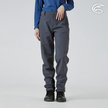 ADISI 女Softshell撥水保暖長褲 AP2521036 深鐵灰 (XS-XL)｜軟殼 刷毛 搖粒絨 防潑水 超撥水
