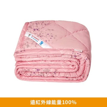 【卓瑩光波】奈米遠紅外線 金枝粉紫毯被｜秋冬加厚款 5×7呎