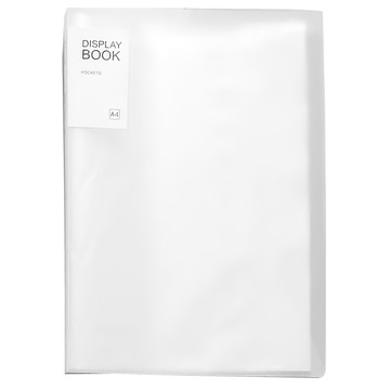 A4 多頁文件夾 23.3x31cm 30頁  透明白  1組