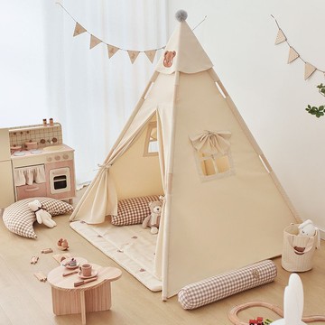 兒童帳篷 粉粉乖兒童帳篷室內印第安家用寶寶男女孩城堡玩具屋游戲屋小房子 快速出貨