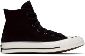 Converse 黑色 Chuck 70 Heritage Suede 高帮运动鞋
