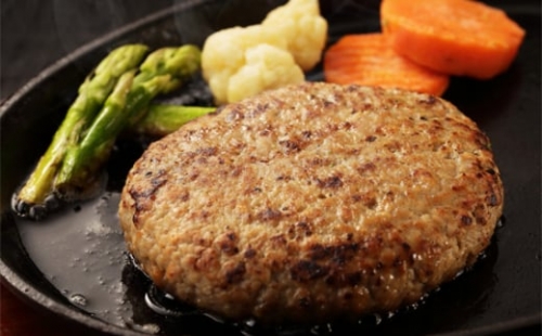 No.196 国産牛100％ジャンボハンバーグ3個　300ｇ×3個 ／ 挽肉 自家製タレ 大阪府