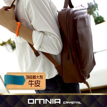 【WHOSE BAG】韓國OMNIA Lenzing 真皮後背包 男女雙肩包 商務包 NO.MB5064
