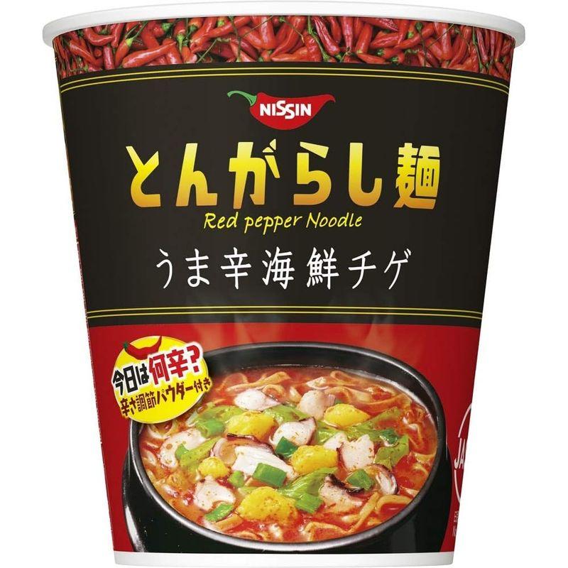 日清 とんがらし麺 うま辛海鮮チゲ 63g ×12個