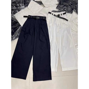 深圳2025新款南油女裝歐貨時尚高腰寬松休閑直筒西裝闊腿褲女秋冬