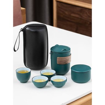 快客杯便攜式小套裝隨身一壺二杯泡茶壺茶杯單人茶水分離旅行茶具